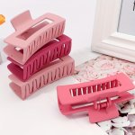 4PCS 6PCS Frosted Claw Clip Hair Clips - Simple Style Non-slip Shark Clips For Ponytail Holder - Perfect Hair Accessories For Wo