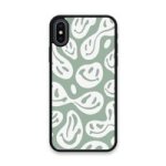 Custom Printed Tpu Cases - Apple Iphone X Apple Iphone XS & 39 Green Smiley& 39 By