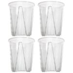 Clear Plastic Orchid aroid Pots Set Of 4 Choose Your Size