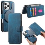Ccsmall For Apple Iphone 16 Pro Max Wallet Case Detachable Magnetic Phone Cover Compatible With Magsafe Retro Folio Flip Leather