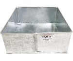 Galvanized Baking Pan 8& Square
