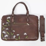 Bulk Order: Genuine Leather Laptop Bag – Daisy Illustrated