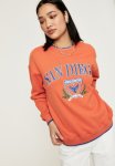 Tonya Oversized Crew Jumper - Orange Pop san Diego