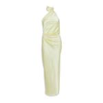 Yellow Neck Tie Maxi Dress