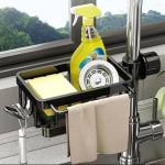 Kitchen Sink Faucet Organizer - Black
