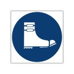 Foot Spats Shall Be Worn Safety Sign MV22