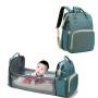 4AKID Portable Foldable Baby Bed Backpack Bag - Assorted Colours - Grey