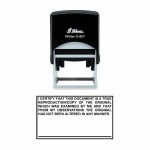 Shiny S-827 Ready Made Stamp I Certify Block