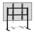 Adjustable Table Top Tv Stand With Heavy-duty Double Tube Steel Base