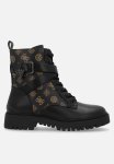 Guess OLSY2 Logo Peony Tamara Lace Up Boot - Black/brown