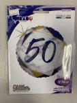 50 Blue And Gold Single Foil