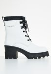Calvin Klein Chunky Heeled Boot Laceup - Bright White