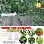 1PC Heavy-duty Polyester Plant Trellis Netting 5X15FT Garden Support For Climbing Plants Durable Garden Netting With 6IN 15.24CM