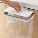 1PC Kitchen Garbage Bag Holder Portable Plastic Garbage Bag Racks With Lid Hanging Rack Cabinet Door Hanging Rack Waste Bin Hold