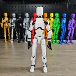 Unassembled Movable Doll Toy Lucky Doll 13 Joints Movable Action Figure