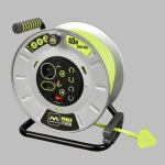 Masterplug Pro-xt 40M Heavy Duty Extension Cable Reel - 4 Socket With Switch