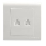 NET014 RJ45 & RJ11 Faceplate With Connectors