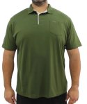 Mens Plain Contrast Golfer - 10XL Fatique