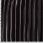 Woven Visse Linen Pin Stripe Black 19155-069