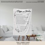 Personalised Fleece Blanket Fathers Day Pappa Se Kombers Blanket
