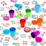 10PCS Assorted Stamps Self-ink Stamps Happy Face Seal Scrapbooking Diy Painting Photo Album Decor Halloween Thanksgiving And Christmas Gift