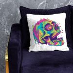 Trippy Cartoon Skull Luxury Scatter By Wikus Schalkwyk