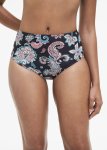 Print High Waist Bikini Bottoms