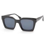 Black Square Smoke Sunglasses