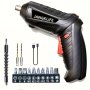 Small Hand-Held Electric Screwdriver Set 90 Rotatable Foldable Hand Drill Screwdriver Bits