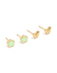 Tweens Waterproof Gold Plated Stainless Steel Flower & Butterfly Earrings Pack