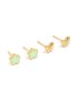 Tweens Waterproof Gold Plated Stainless Steel Flower & Butterfly Earrings Pack