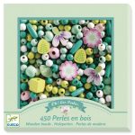 Wooden Beads – Flowers & Leaves
