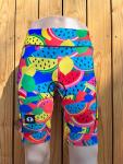 High Waist Ladies Cycling Shorts - Melons - Ladies M - 34