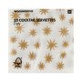 2 Ply Gold Stars Cocktail Serviettes 25 Pk