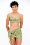 Zelia 3 Piece Bikini Set With Cover Up Matching Sarong