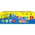 Bantex @school Finger Paints Translucent 6 Assorted Colours 30ML