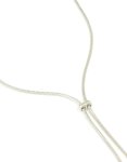 Silver Snake Zipper Y-necklace