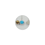 Natura L Crystal Spinning Necklace - Blue Apatite