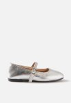 Cotton On Olivia Ballet Flat - Silver Metallic square Toe