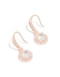 Rose Gold Plated Cubic Zirconia Dainty Floral Cupchain Necklace