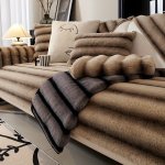 1PC Imitation Mink Plush Sofa Cover Pet Friendly Couch Cover Thick Plush Non-slip Sofa Slipcover Furniture Protector For Bedroom