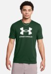 Under Armour Ua Sportstyle Logo Update Ss - Forest Green & White