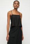 Superbalist Square Neck Skinny Strap Trapeze Cami - Black