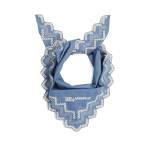 Denim Triangle Bandana Scarf -washed Mid Blue