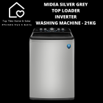 Midea Silver Grey Inverter Top Loader Washing Machine - 21KG
