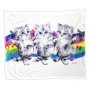 Rainbow Dance Soft Minky Blanket By Kayomi Harai