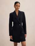 Saskia Petite Cinched Blazer Dress - 16 Black