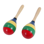 Maracas Hand Percussion Rattles Wooden For Kids Adults Set Of 2
