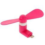Portable Lighting USB Fan Compatible With Most Iphones Pink