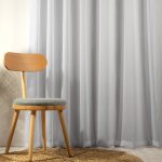 Capri Taped Sheer Curtain - Silver - 270X218CM